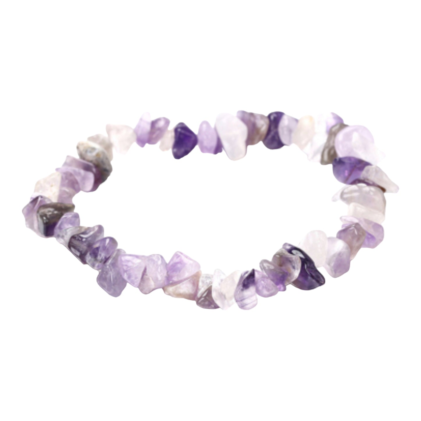 Handmade Amethyst Natural Stone Stretch Bracelet